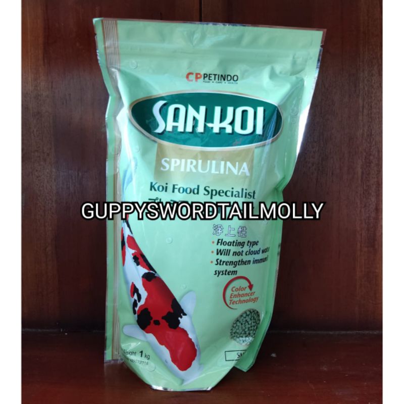 Jual San Koi 1kg Pelet Pakan Ikan Koi Sankoi Spirulina | Shopee Indonesia