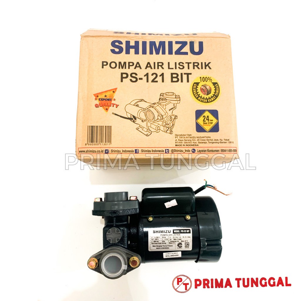 Jual Pompa Air Listrik Shimizu PS 121 BIT Mesin Pompa Air Manual Water ...