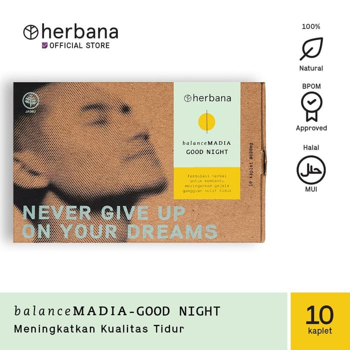 Jual Herbana Balance Madia Good Night 10 Kaplet Shopee Indonesia