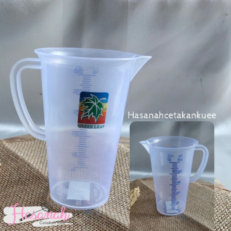 Jual GELAS TAKAR UKUR LITERAN CAIRAN UKURAN 250ML BAGUS - GREENLEAF ...
