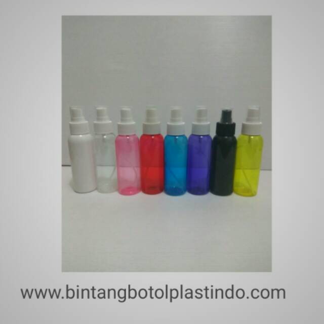 Jual paket 5 pcs BOTOL SPRAY 100 ML WARNA WARNI | Shopee Indonesia