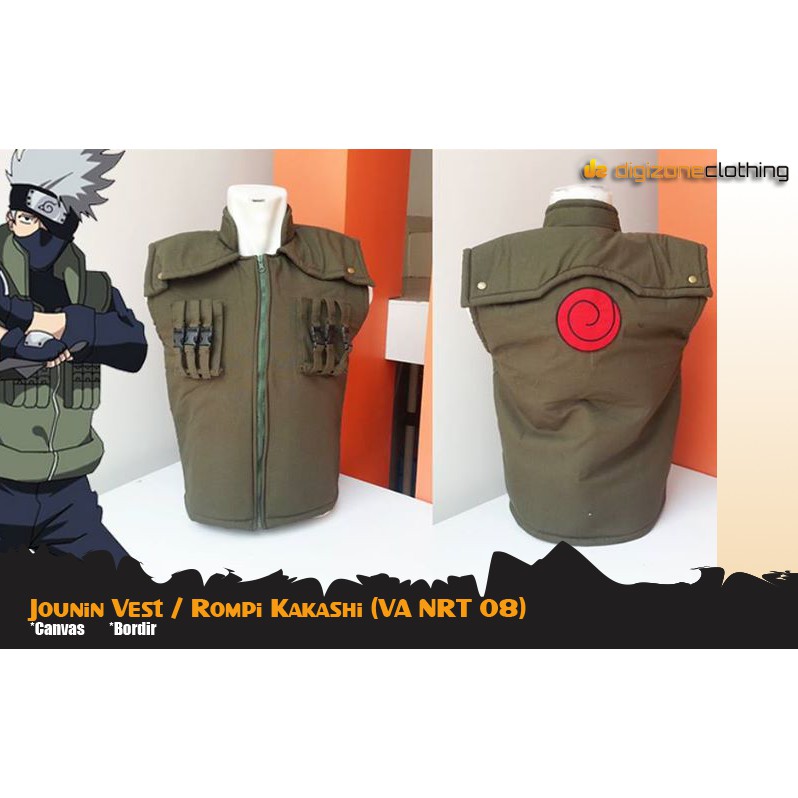 Jual Rompi Vest Anime Naruto Jounin Kakashi Cosplay - VA NRT 08 ...