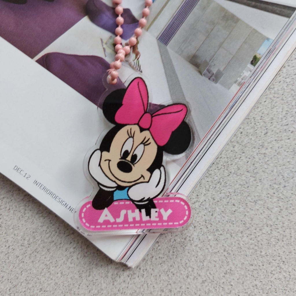 Jual Besi Merica Luggage Tag Mickey Minnie Gantungan Koper Mickey