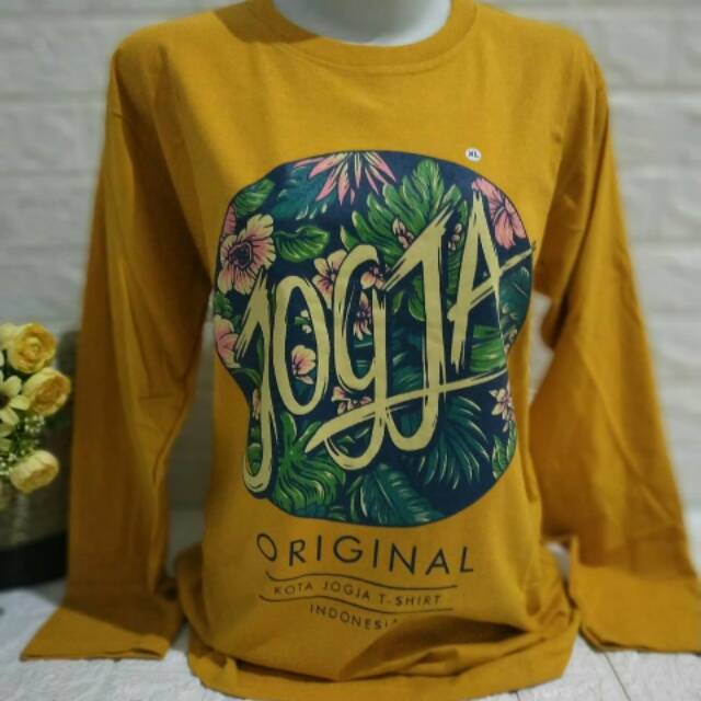 Jual Kaos Jogja Sablon Lengan Panjang Asli Merek Kota Jogja T Shirt Kaos Jogja Paling Terlaris