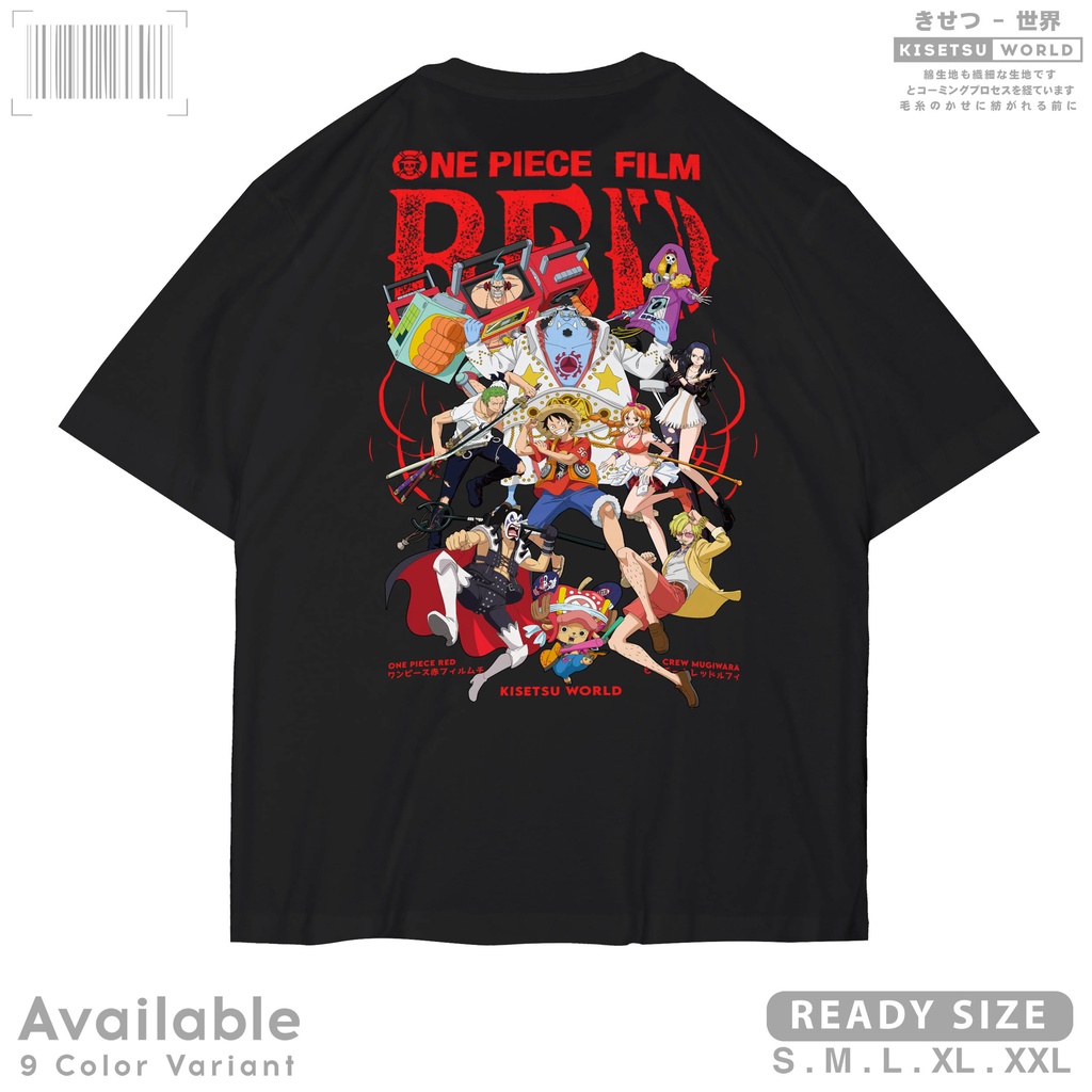 Jual Kaos Anime ONE PIECE RED FILM CREW MUGIWARA - Baju Distro Manga ...