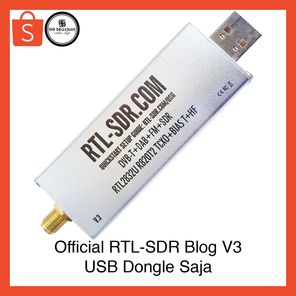 RTL-SDR R820T2 TCXO Dongle / Dipole Antenna Kit - jetvision Webshop