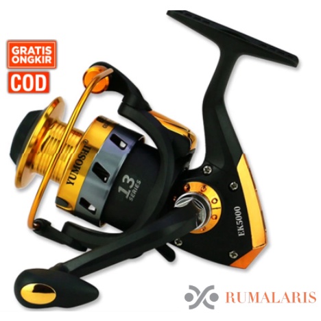 Jual Reel Pancing Yumoshi EK3000 EK4000 EK5000 30kg Max Drag 5 2 1 Metal Spinning Fishing Reel