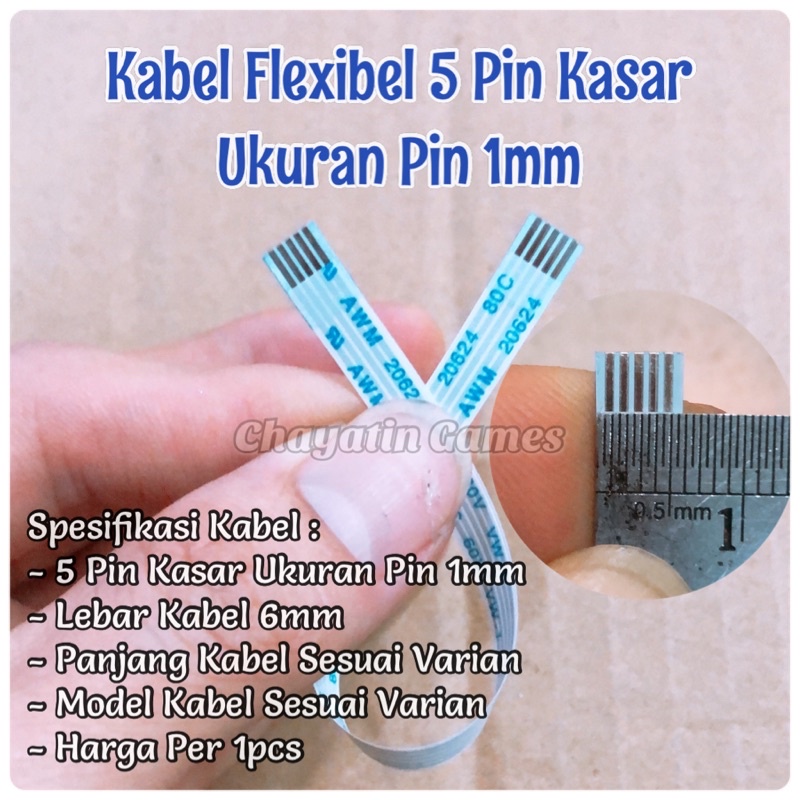 Jual Kabel Flexibel Pin Kasar Model Panjang Sesuai Varian Ukuran