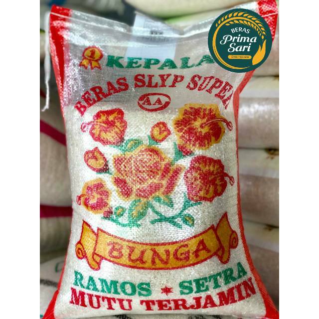 Jual BERAS CAP BUNGA 5LT / 5KG / 10KG / 20KG SETRA RAMOS | Shopee Indonesia