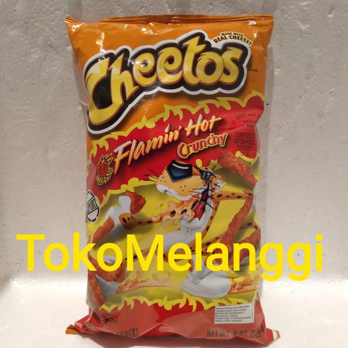 Jual Cheetos Flamin Hot Crunchy 226 8 Gr Made In Usa Shopee