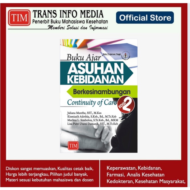 Jual Buku Ajar Asuhan Kebidanan Berkesinambungan (Continuity Of Care ...