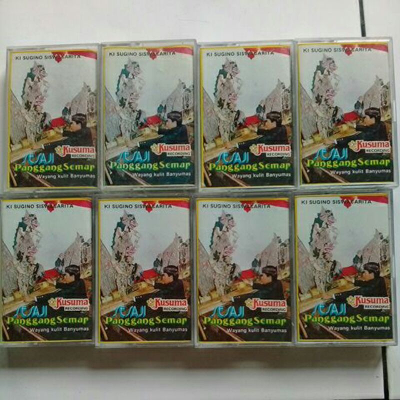 Jual Kaset Pita Paket Kaset Serial Wayang Kulit Banyumasan Sesaji Panggang Semar Dalang Ki