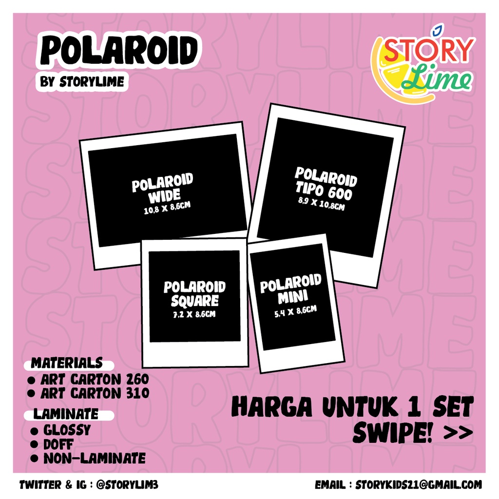 ukuran polaroid wide