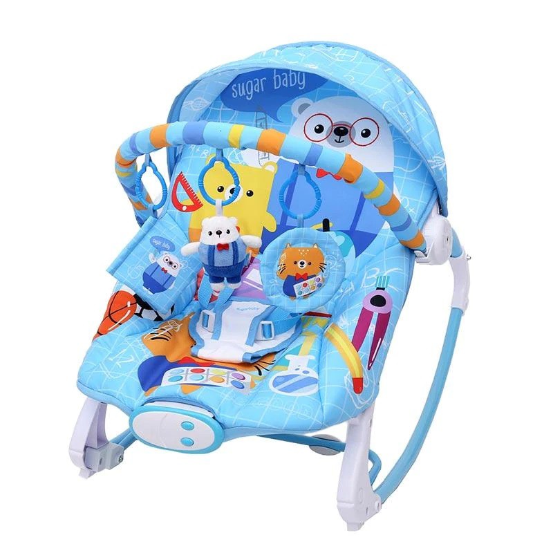 Jual Sugar Baby 10 in 1 Premium Bouncer Bouncher Rocker Blue (1 Bulan