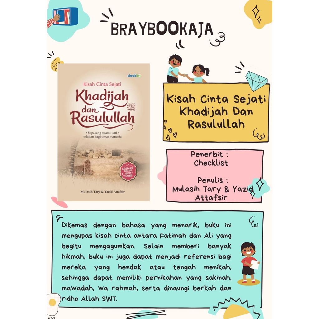 Jual Buku Kisah Cinta Sejati Khadijah Dan Rasulullah Shopee Indonesia