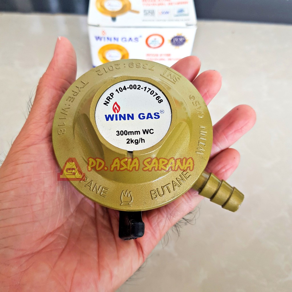 Jual Safety Regulator LPG SNI Winn Gas ORIGINAL / Kepala Gas Kompor