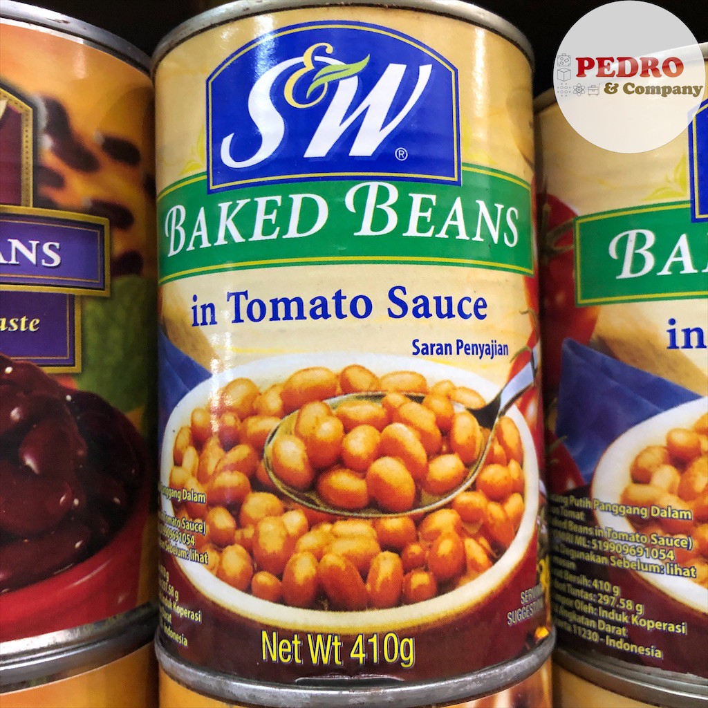 Jual SW baked beans in tomato sauce 410 gram - kacang breakfast matang ...