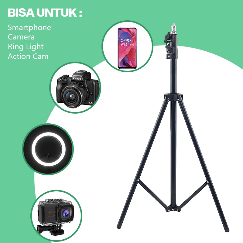 Jual LIGER - Tripod L-3121 Photograph Light Stand Full Besi Portable ...