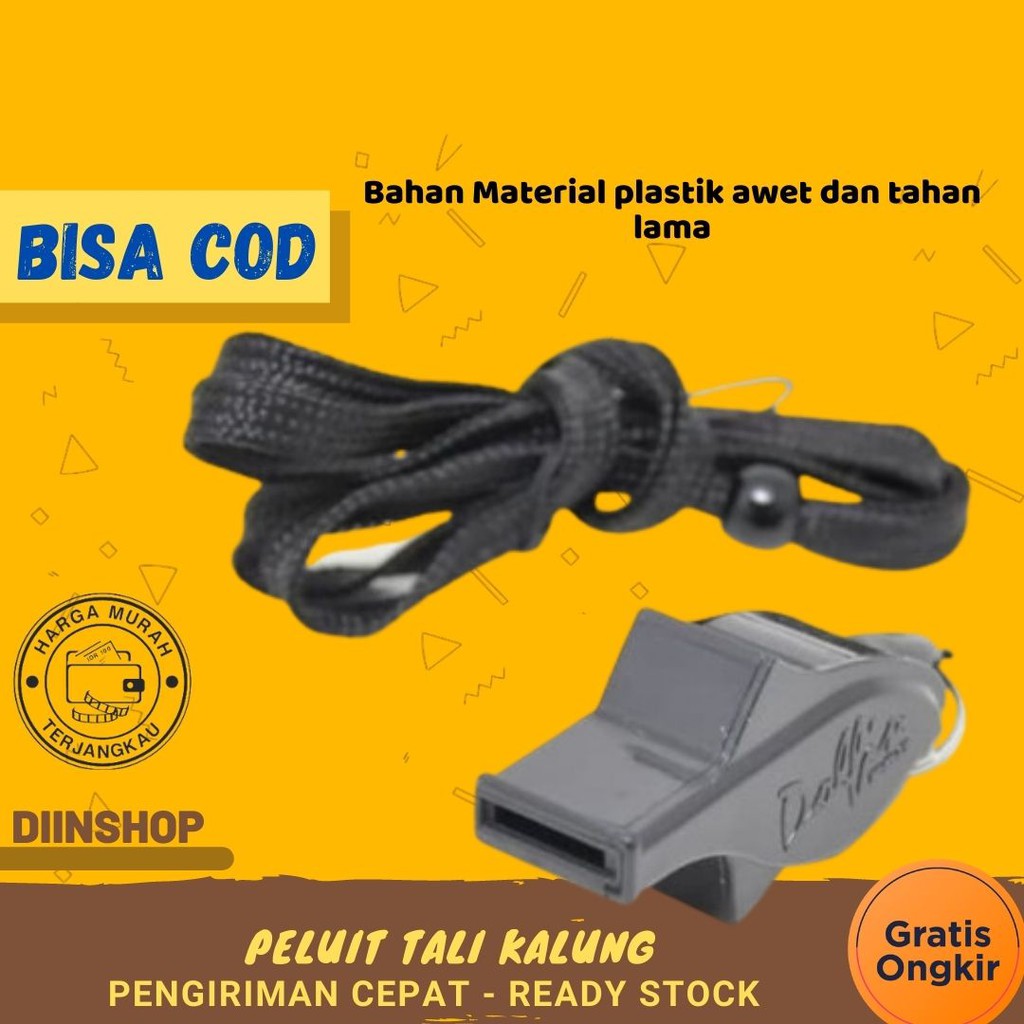 Jual Peluit Tali Kalung Pluit Molten Dolfin Whistle Peluit Wasit Bola ...