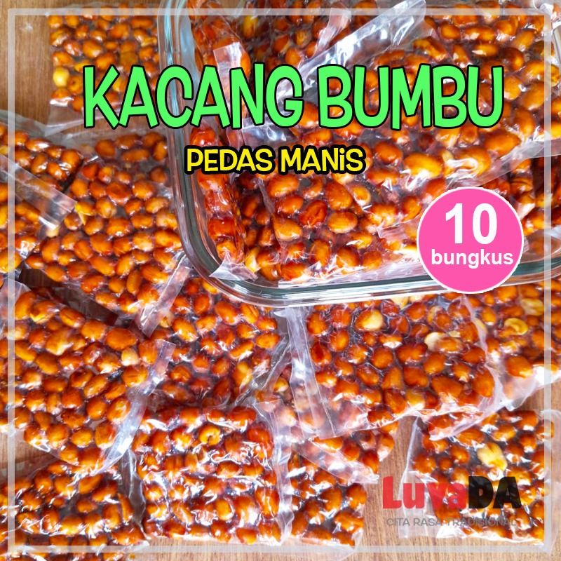 Jual Kacang Bumbu Pedas Manis 10 Bungkus Shopee Indonesia