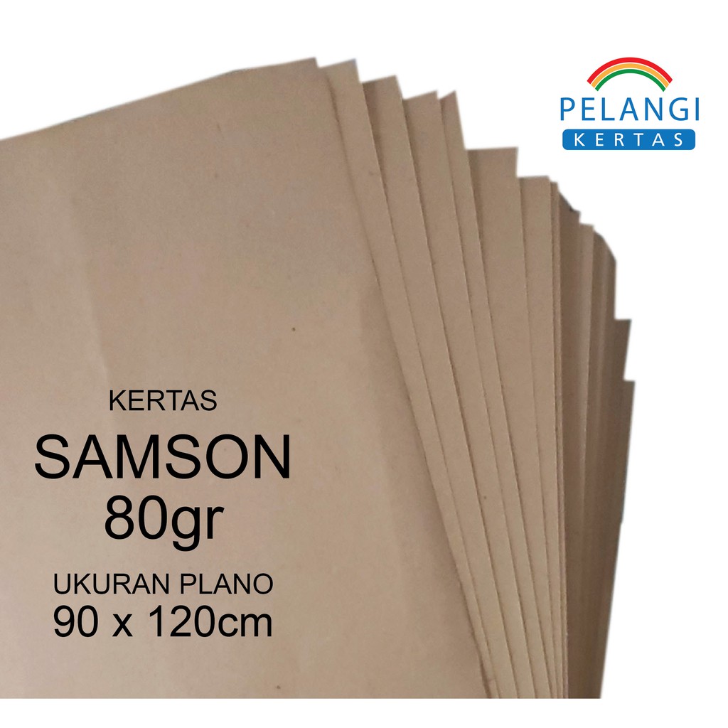 Jual Kertas Samson Coklat 80 Gram 90x120 Cm Shopee Indonesia 6054