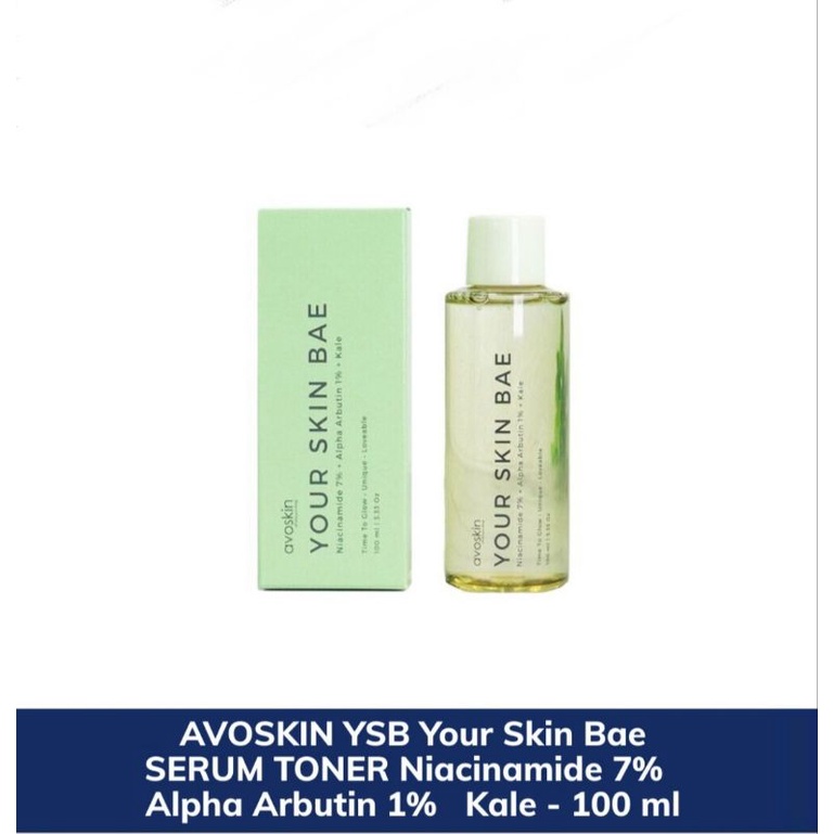 Jual AVOSKIN YSB Your Skin Bae Toner Niacinamide 7 + Alpha Arbutin 1