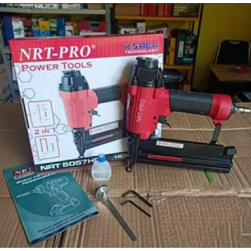 Jual Mesin Paku Tembak Nrt Pro Hd Air Nailer In With Safety Lock