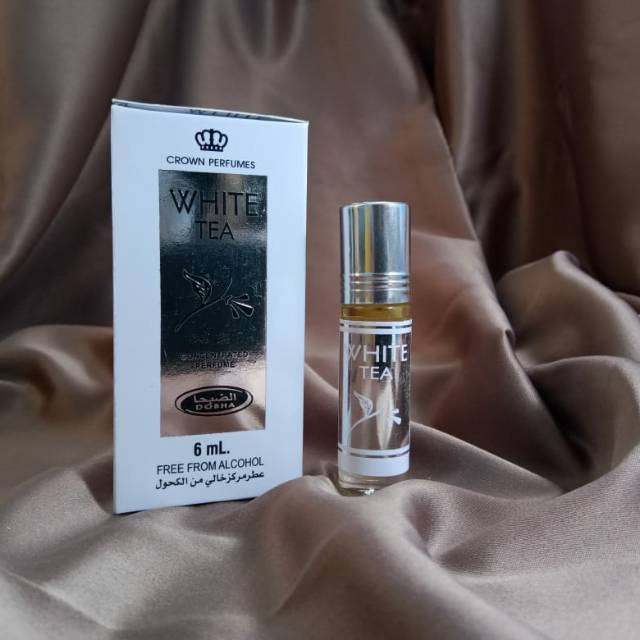 Jual WHITE TEA PARFUM ARAB DOBHA ORIGINAL NON ALKOHOL ROLL ON 6ML