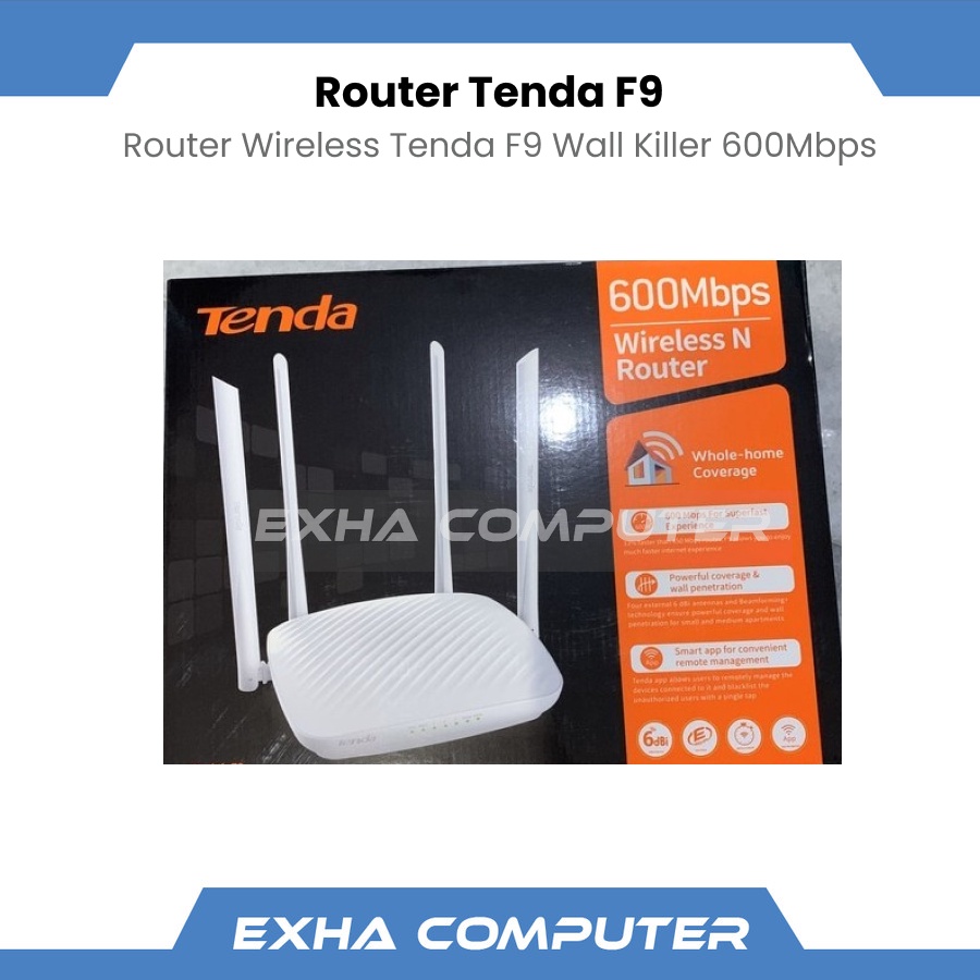 Jual Tenda F9 WALL KILLER ROUTER 600 Wireless AP Access Point Repeater ...