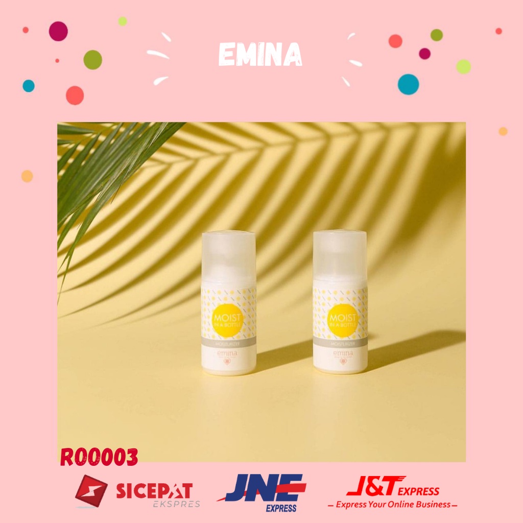 Jual Emina Moist In a Bottle 50 ml Pelembab Wajah Shopee Indonesia