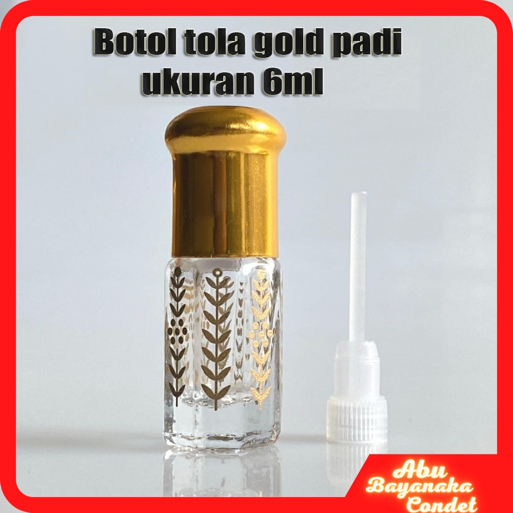 Jual Jual Botol Tola 6ml Kosong Motif Padi | Surrati | Botol Parfum Isi ...