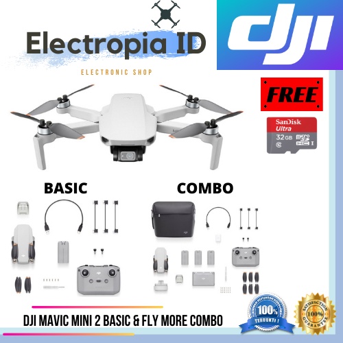 Jual DJI MAVIC MINI 2 BASIC & FLY MORE COMBO | Shopee Indonesia
