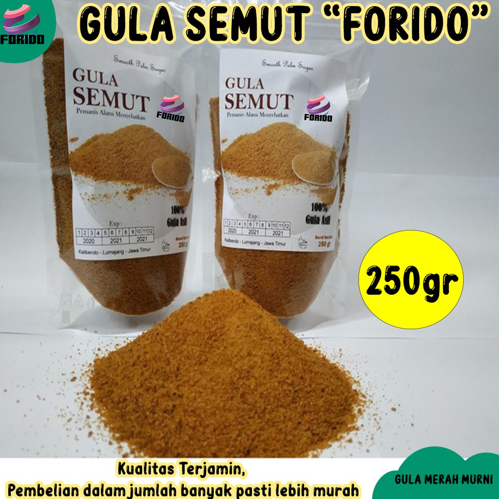 Jual Gula Semut Forido - Gula Halus/ Gula Kelapa Bubuk Alami - Gula ...