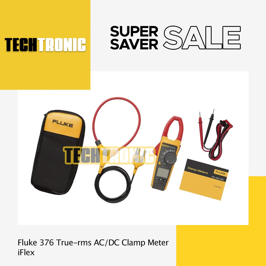 Jual Tang Ampere Fluke 376 True-rms AC/DC Clamp Meter dengan iFlex ...