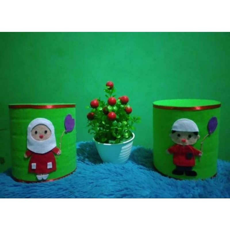 Jual celengan bulat karakter dari kain flanel | Shopee Indonesia