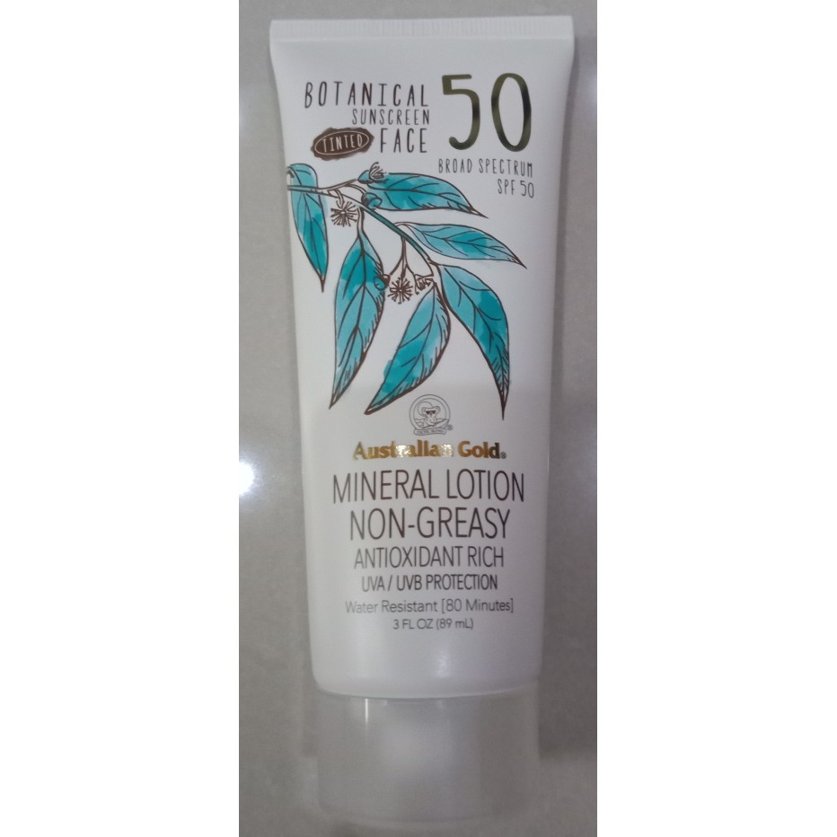 Jual Australian Gold Botanical Tinted Sunscreen Mineral Lotion SPF50