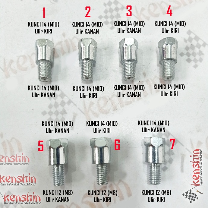 Jual Extention Adaptor Sambungan Baut Baud Peninggi Kaca Spion Motor ...