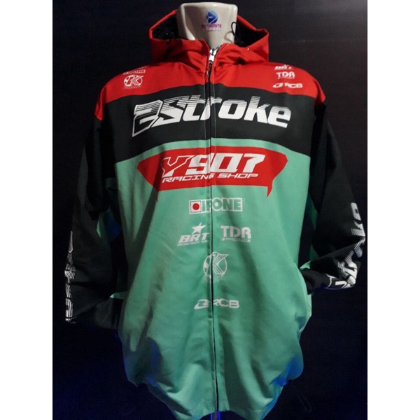 Jual jaket racing 2 stroke custome taslan waterprof keren simple dan ...