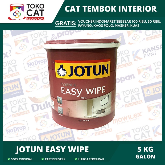 Jual Cat Tembok Interior Jotun Easy Wipe Warna Putih Chi 5kg Galon Shopee Indonesia 4203