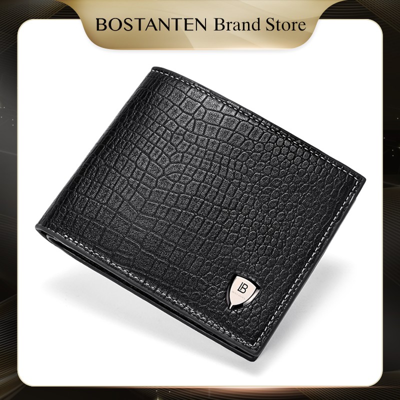 Jual BOSTANTEN Dompet Pria Lipat Bahan Kulit PU Kualitas Premium