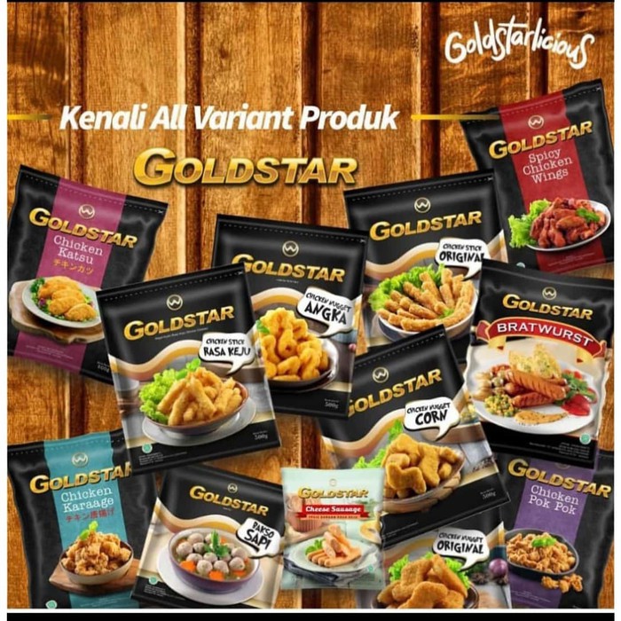 Jual GOLDSTAR ALL VARIANT 500gr/goldstar chicken nugget/goldstar ...