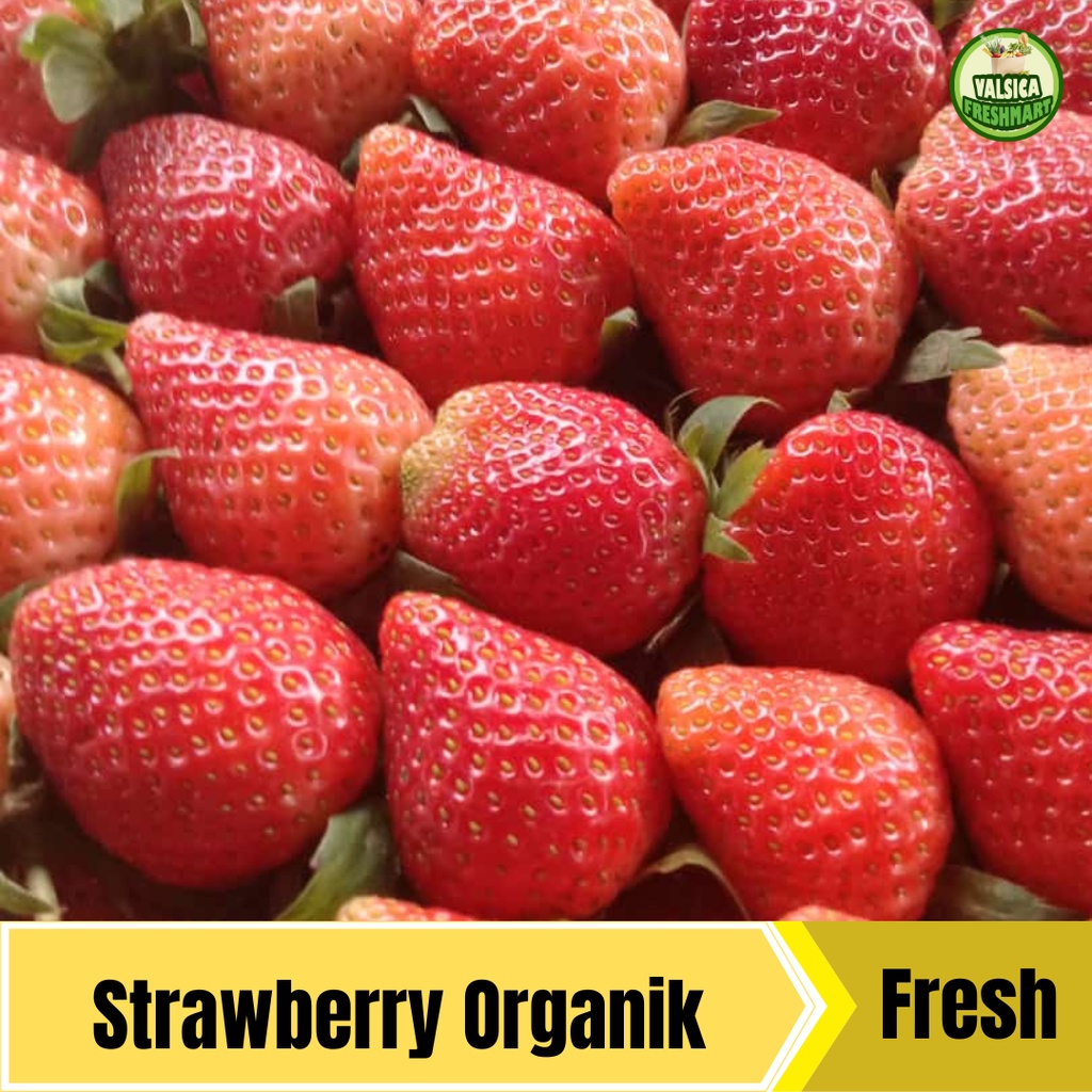 Jual Buah Strawberry Organik Fresh - BANDUNG AREA | Shopee Indonesia