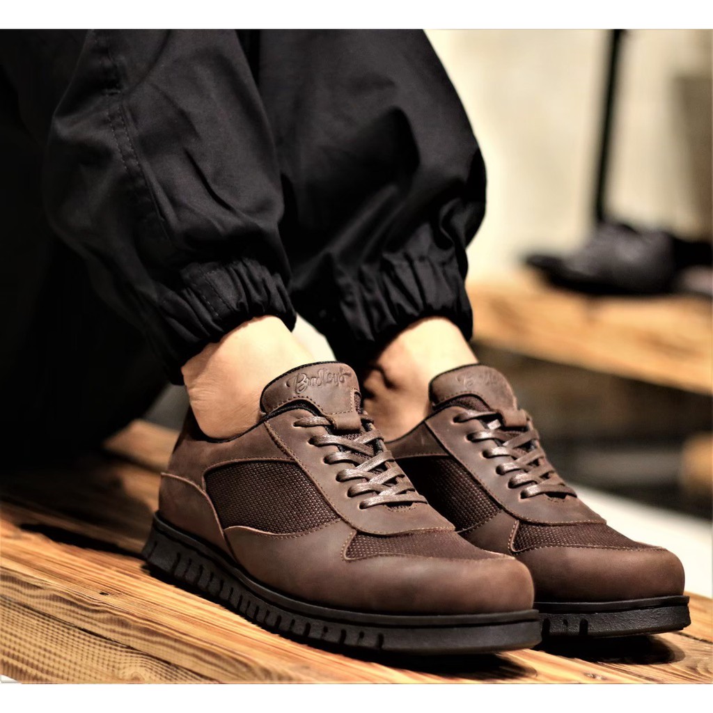 Sepatu pria sneakers bandung original sepatu kulit asli lokal pride sepatu pria kasual | Shopee
