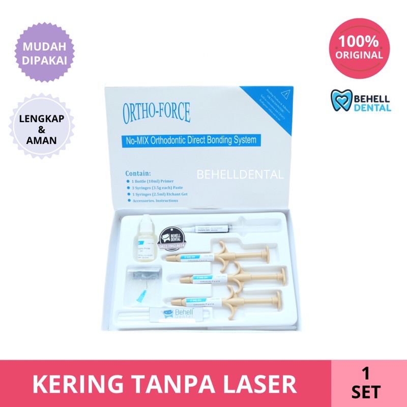 Jual LEM BEHEL ORTHO FORCE KERING TANPA LASER ORIGINAL BIG // Lem Behel ...