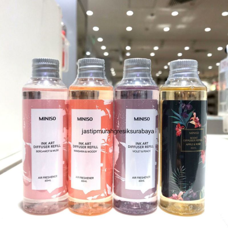 Jual INK ART DIFFUSER REFILL MINISO AIR FRESHENER 60ML Shopee Indonesia