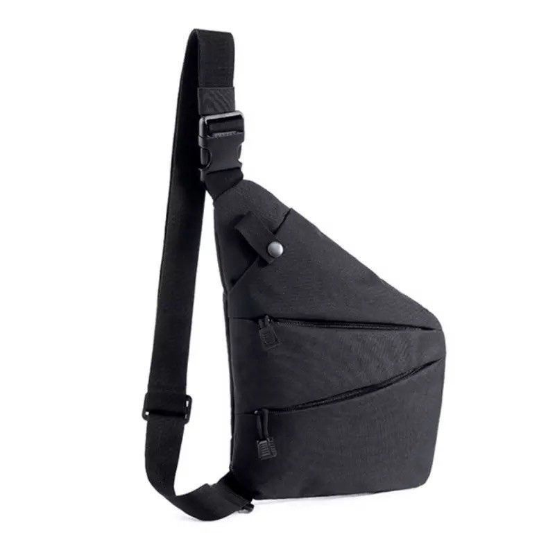 ROWE Tas Selempang Fashion Sling Bag Pria with USB Slot and Lock - RE880 -  Black