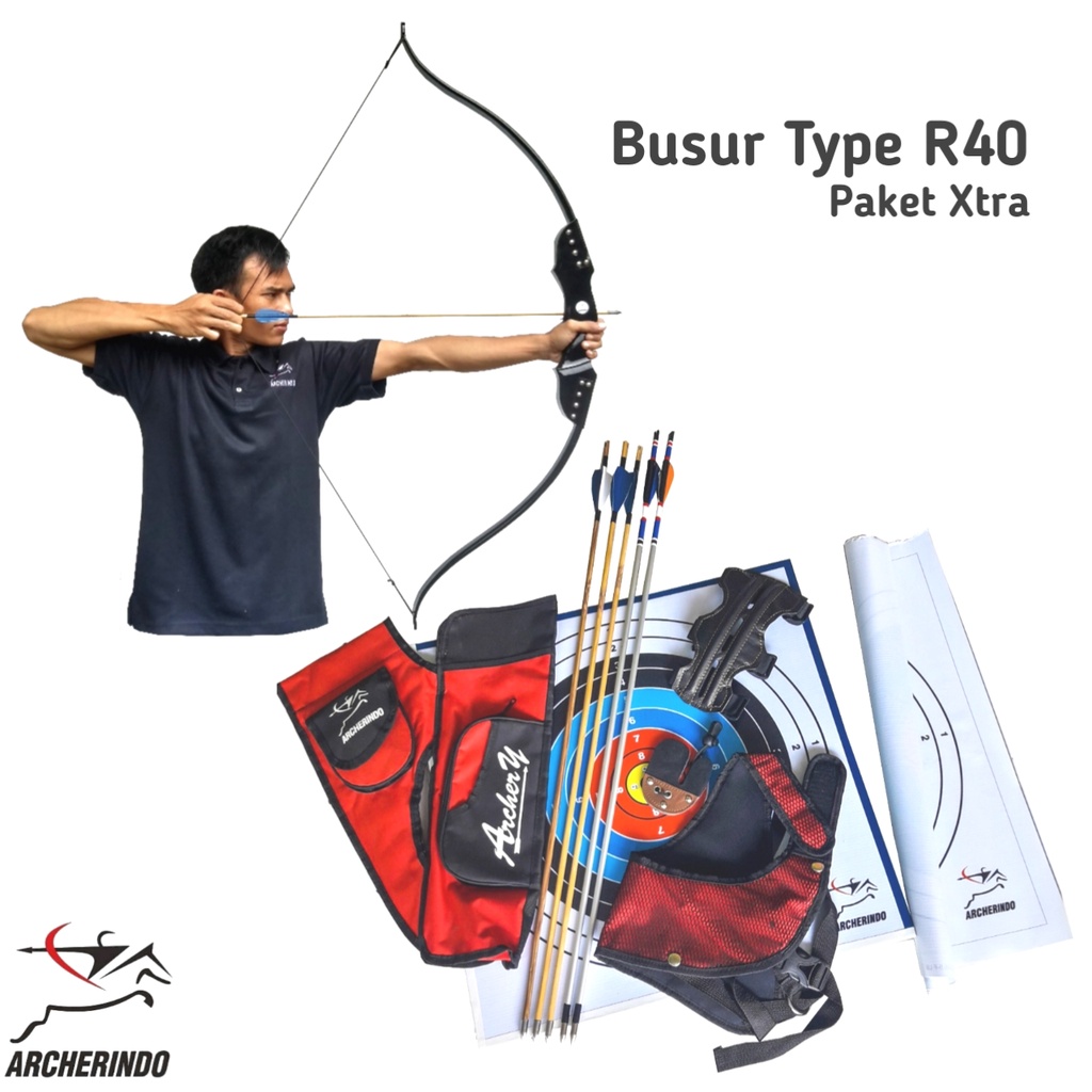 Jual Bows Archery Beginner R40 Sloop - Beginner's Bow - Starter Kit ...