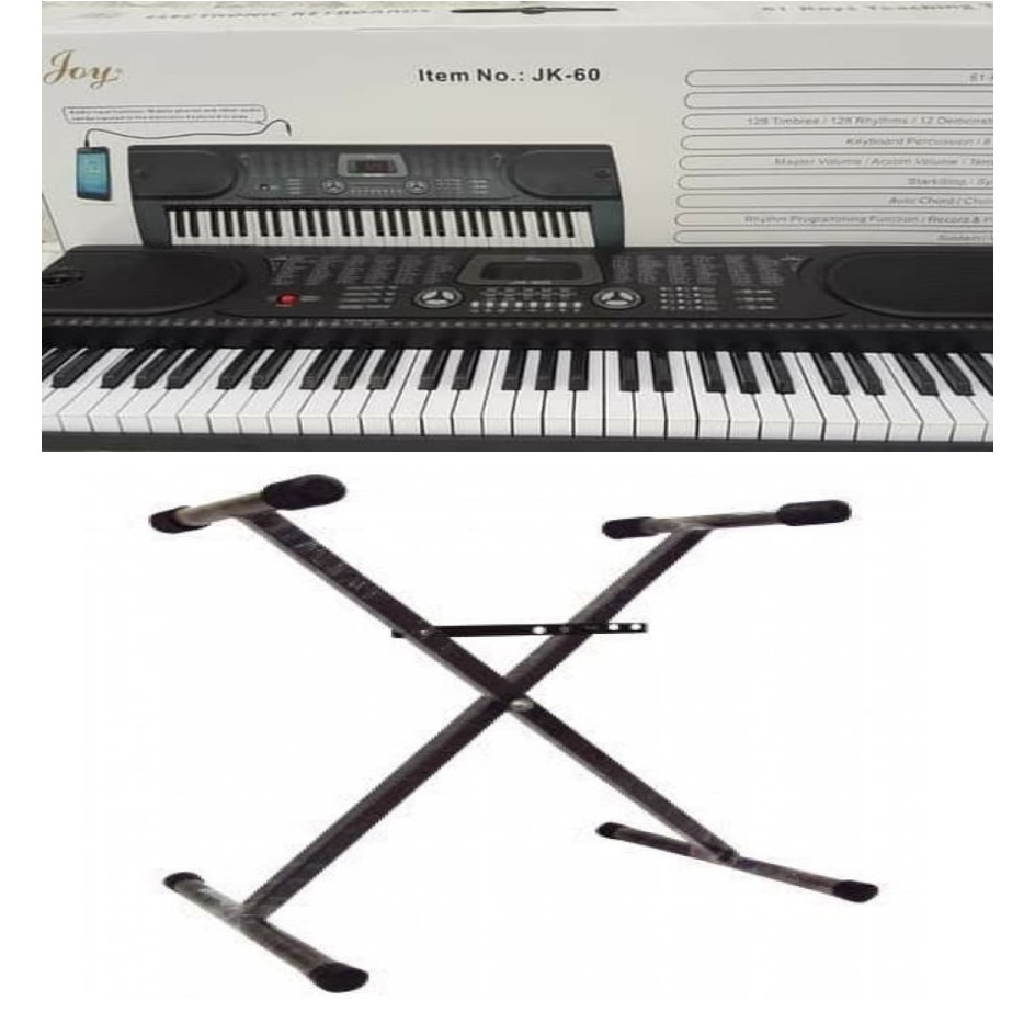 Jual KEYBOARD JOY JK 60 ORIGINAL BONUS STAND UNTUK PEMULA Piano Organ ...