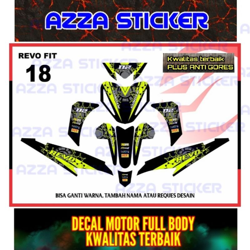 Jual Sticker Decal Revo Fit Full Body Stiker Revo Fit Dekal Revo Fit