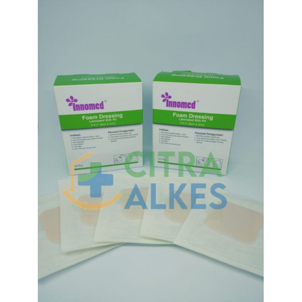Jual Innomed Foam Dressing 5 x 5 cm 1 Box isi 10 Pcs. | Shopee Indonesia